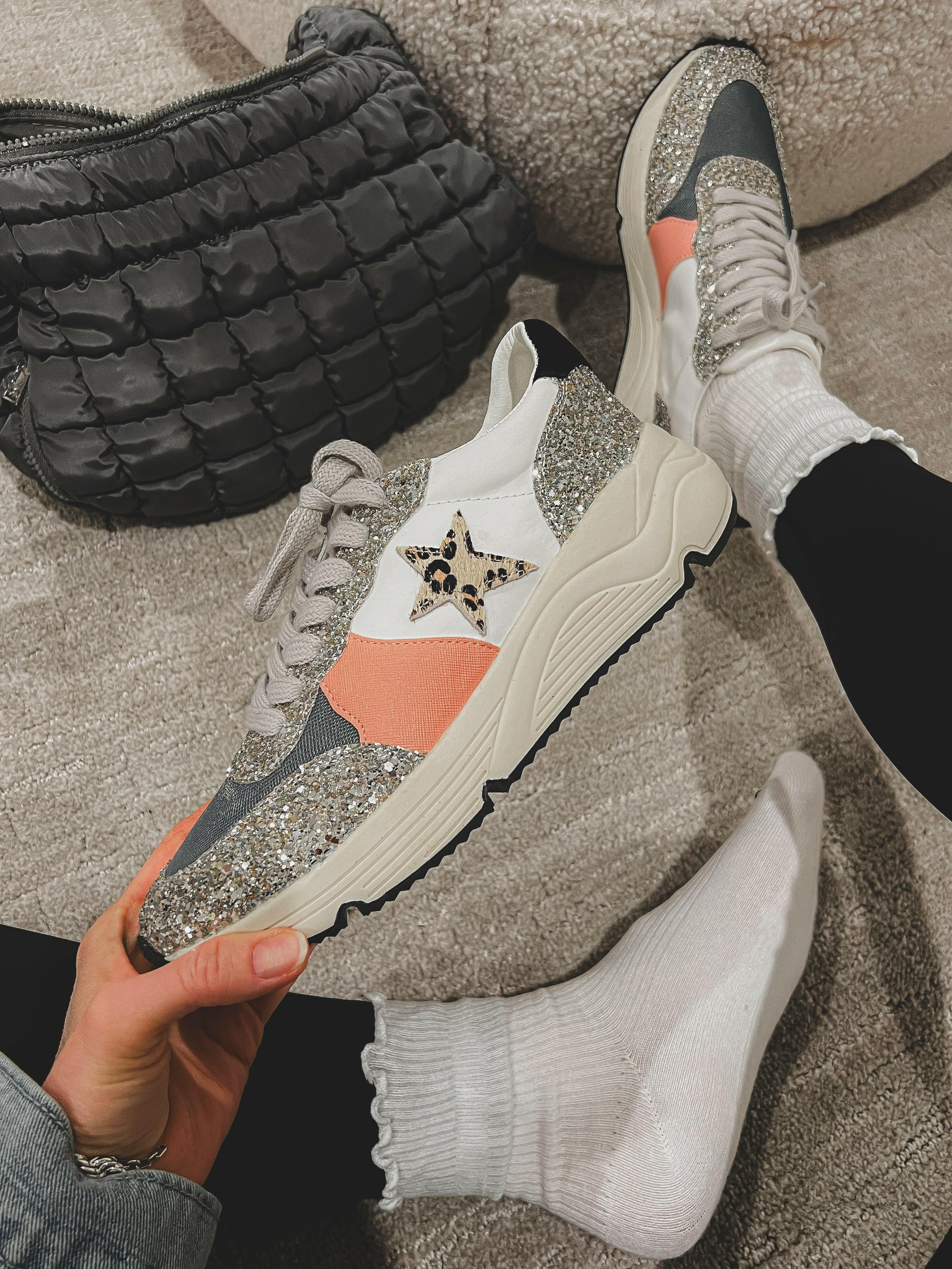 Roxy - Glitter Runner Sneaker-Sneakers-Krush Kandy, Women's Online Fashion Boutique Located in Phoenix, Arizona (Scottsdale Area)