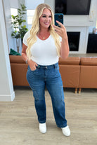 Judy Blue Leila High Rise Cargo Straight Jeans-Jeans-Krush Kandy, Women's Online Fashion Boutique Located in Phoenix, Arizona (Scottsdale Area)