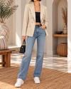 Ivy Lane Button Up Collared Neck Blazer