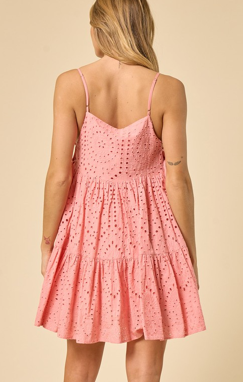 Slow Dance In The Sun Eyelet Detail Dress-Dresses-Krush Kandy, Women's Online Fashion Boutique Located in Phoenix, Arizona (Scottsdale Area)