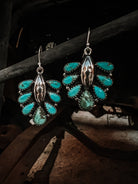 Mia Cluster Turquoise Earring-Krush Kandy, Women's Online Fashion Boutique Located in Phoenix, Arizona (Scottsdale Area)