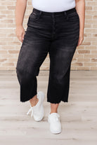 Judy Blue Ryan High Rise Button Fly Wide Leg Crop Jeans-Jeans-Krush Kandy, Women's Online Fashion Boutique Located in Phoenix, Arizona (Scottsdale Area)