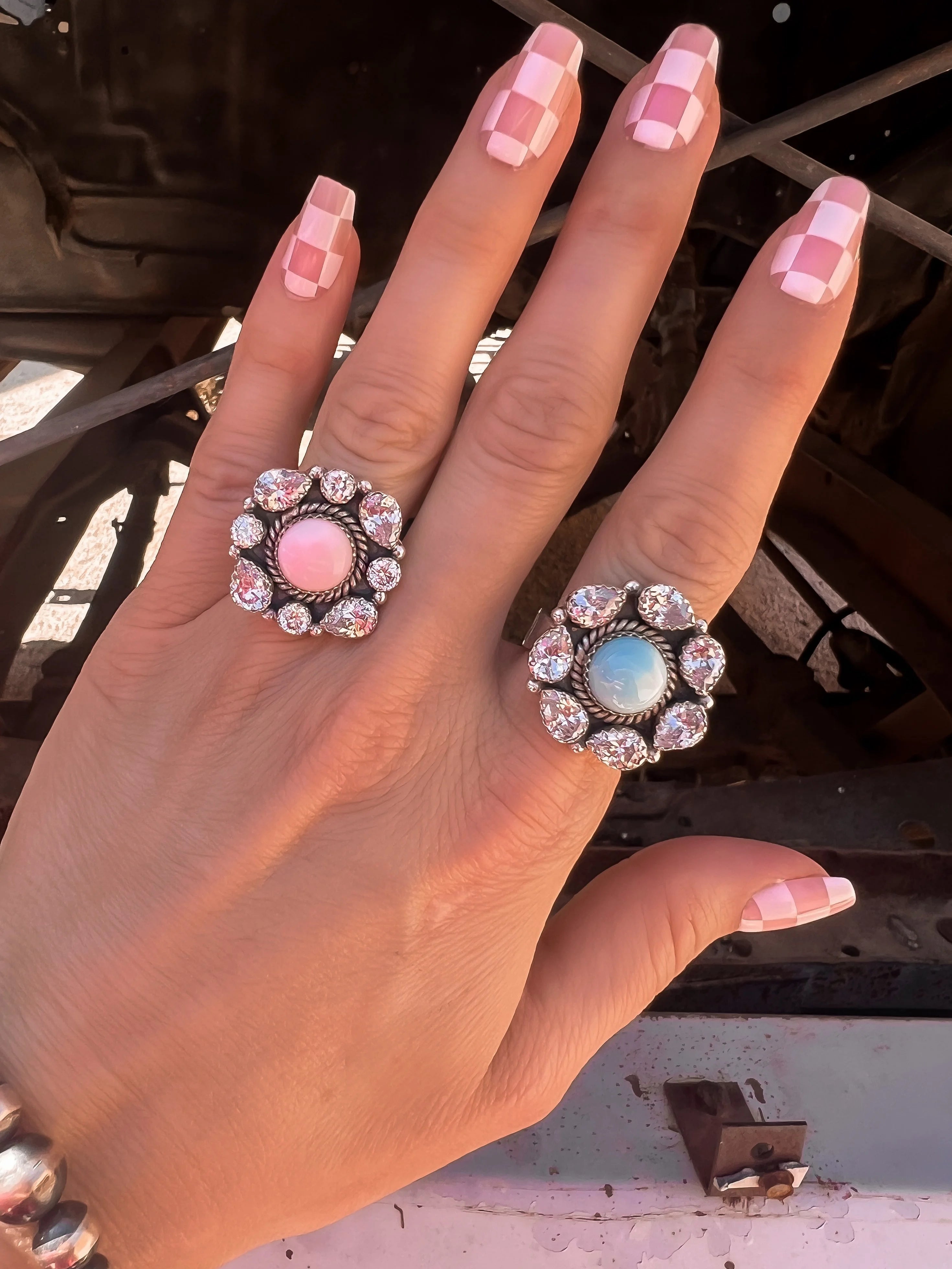 Crystal Krushes Stone Rings-Rings-Krush Kandy, Women's Online Fashion Boutique Located in Phoenix, Arizona (Scottsdale Area)