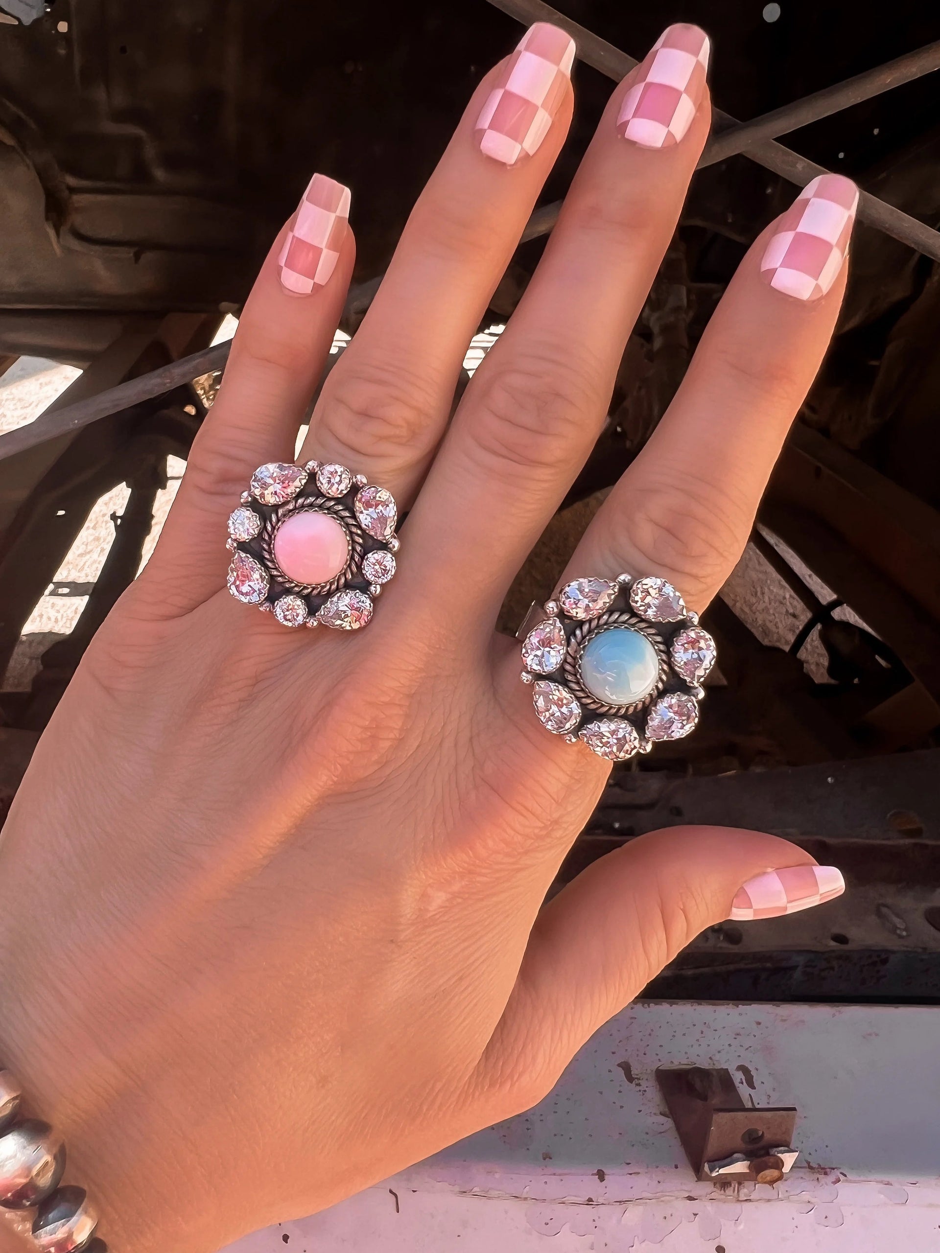 Crystal Krushes Stone Rings-Rings-Krush Kandy, Women's Online Fashion Boutique Located in Phoenix, Arizona (Scottsdale Area)