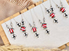 Holiday Howlite Stripe Cluster Necklace-Chain Necklaces-Krush Kandy, Women's Online Fashion Boutique Located in Phoenix, Arizona (Scottsdale Area)