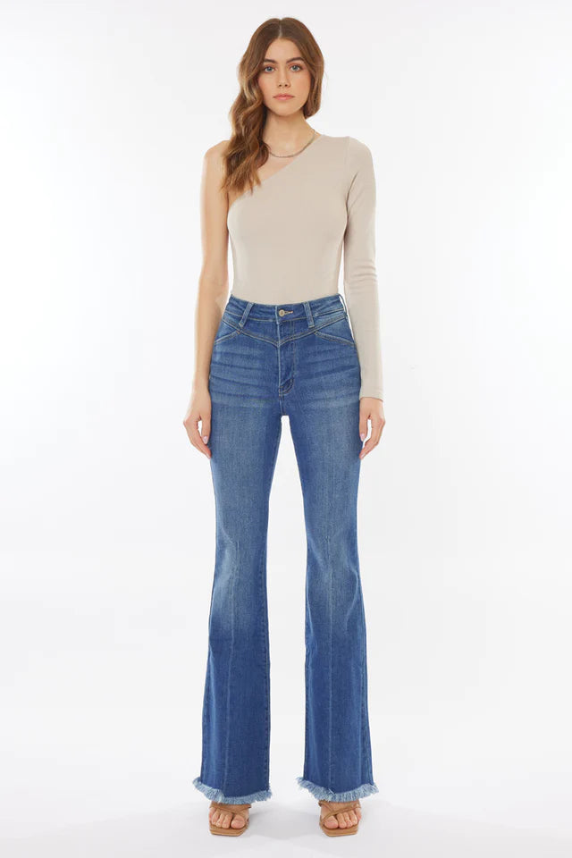 Ashton High Rise Flare Jeans-Jeans-Krush Kandy, Women's Online Fashion Boutique Located in Phoenix, Arizona (Scottsdale Area)
