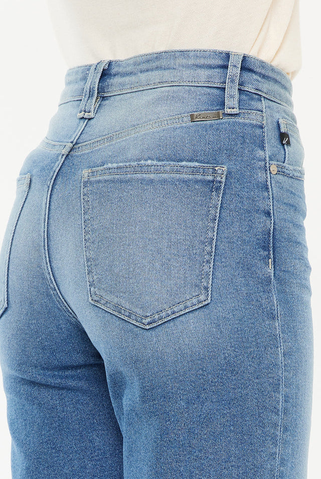 Bethany High Rise 90's Criss Cross Straight Leg Jeans-Jeans-Krush Kandy, Women's Online Fashion Boutique Located in Phoenix, Arizona (Scottsdale Area)