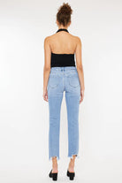 Clover High Rise Slim Straight Fit Leg Jeans-Jeans-Krush Kandy, Women's Online Fashion Boutique Located in Phoenix, Arizona (Scottsdale Area)