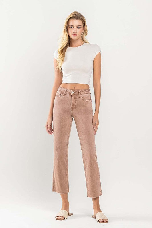 Vervet Mid Rise Cropped Raw Hem Jeans-Jeans-Krush Kandy, Women's Online Fashion Boutique Located in Phoenix, Arizona (Scottsdale Area)
