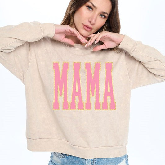 Mama Graphic Long Sleeve Top-Long Sleeve Tops-Krush Kandy, Women's Online Fashion Boutique Located in Phoenix, Arizona (Scottsdale Area)