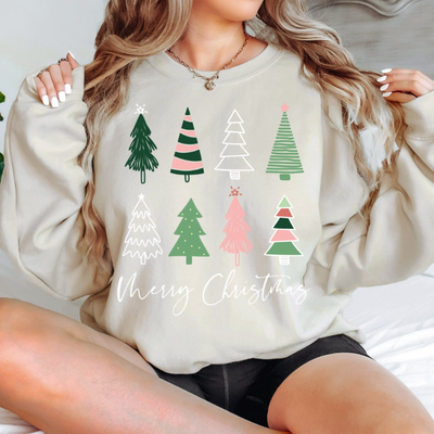 PRE ORDER Christmas Sweatshirt BOHO Merry Christmas-Graphic Tees-Krush Kandy, Women's Online Fashion Boutique Located in Phoenix, Arizona (Scottsdale Area)