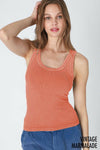 NIKI BIKKI Sway With Me Vintage Ribbed Tank-Tanks-Krush Kandy, Women's Online Fashion Boutique Located in Phoenix, Arizona (Scottsdale Area)