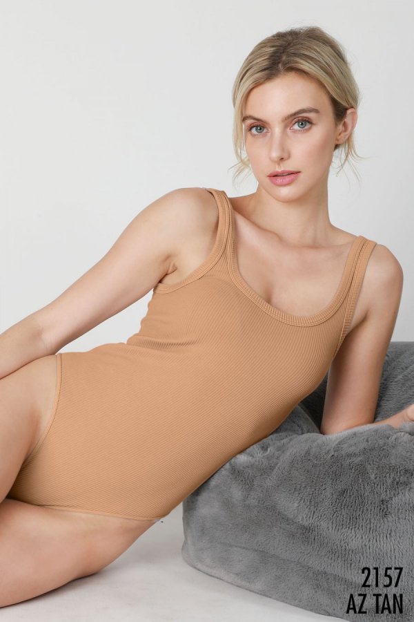 Take A Risk Ribbed Bodysuit | 14 Colors-Bodysuits-Krush Kandy, Women's Online Fashion Boutique Located in Phoenix, Arizona (Scottsdale Area)