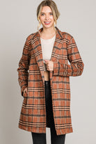 Motives Plaid Suede Coat-Coats-Krush Kandy, Women's Online Fashion Boutique Located in Phoenix, Arizona (Scottsdale Area)