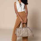 Ruth Duffle/Weekender w/ Trolley Sleeve-Purses & Bags-Krush Kandy, Women's Online Fashion Boutique Located in Phoenix, Arizona (Scottsdale Area)
