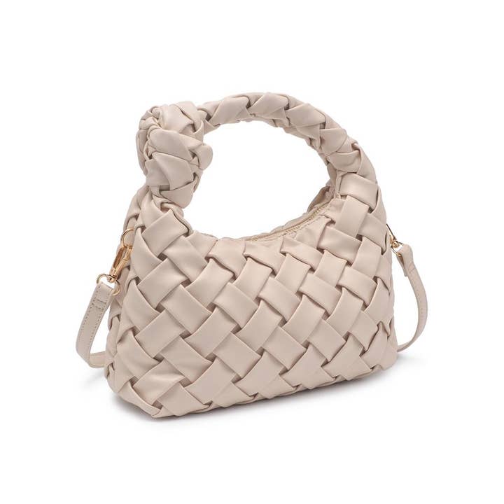 Front View. Josie Knotted Woven Crossbody-Purses & Bags-Krush Kandy, Women's Online Fashion Boutique Located in Phoenix, Arizona (Scottsdale Area)