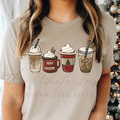 PRE ORDER Neutral Christmas Lattes Women's Graphic Tee-Graphic Tees-Krush Kandy, Women's Online Fashion Boutique Located in Phoenix, Arizona (Scottsdale Area)