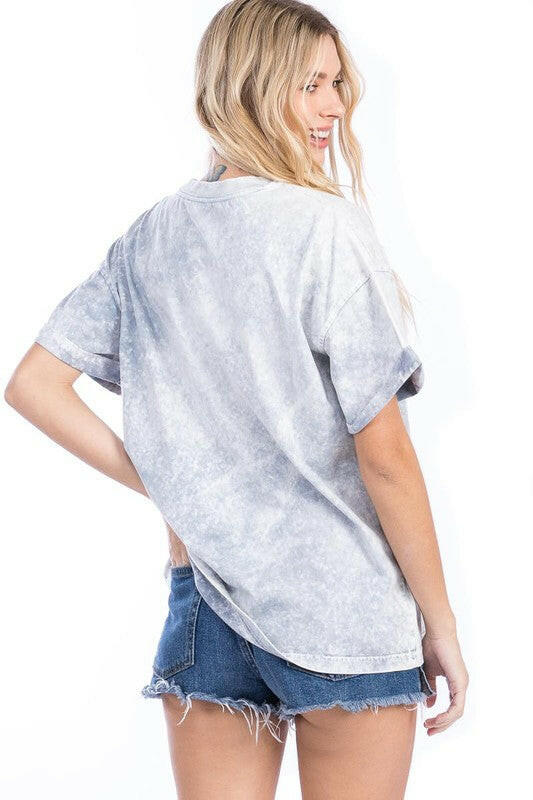 Free Bird Mineral Washed Tee | PREORDER NOW OPEN-Graphic Tees-Krush Kandy, Women's Online Fashion Boutique Located in Phoenix, Arizona (Scottsdale Area)