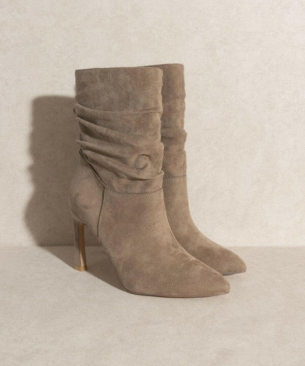 Slim Heel Slouch Boots-Booties-Krush Kandy, Women's Online Fashion Boutique Located in Phoenix, Arizona (Scottsdale Area)