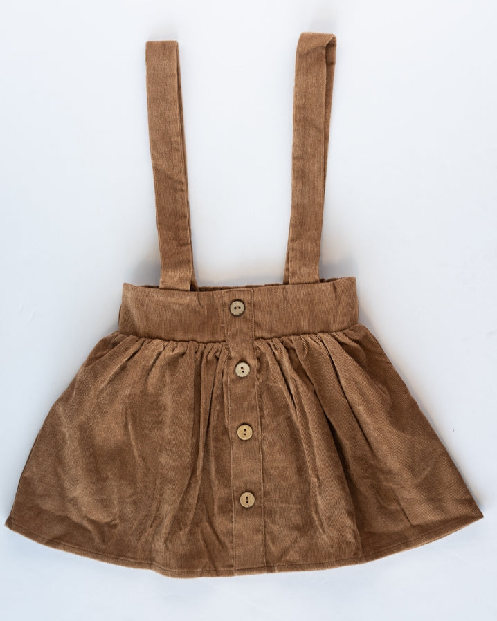 Brown corduroy skirt youth best sale