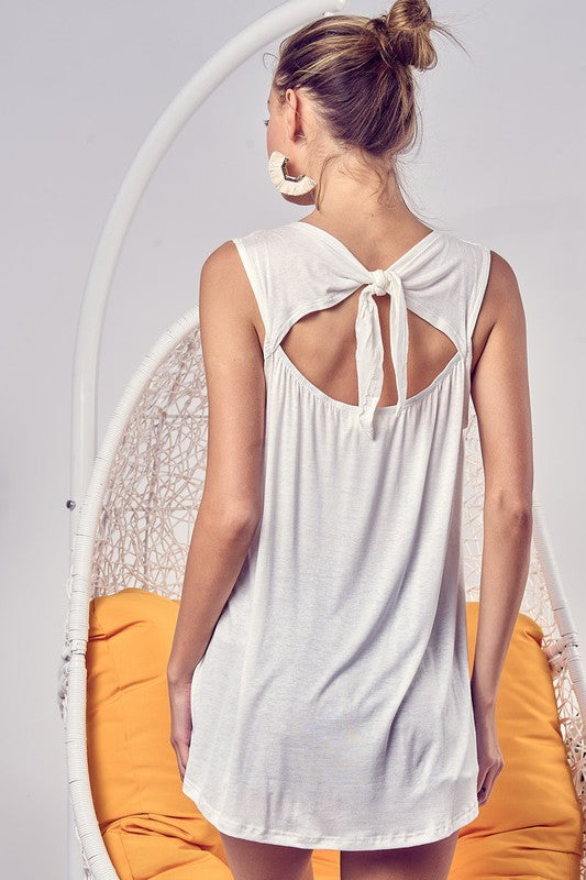 Bibi Well That's A Cute Tank Top With Back Ribbon | S-XL multiple Colors-Tanks-Krush Kandy, Women's Online Fashion Boutique Located in Phoenix, Arizona (Scottsdale Area)