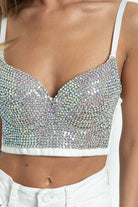 Rhinestone Bustier Top-Tanks-Krush Kandy, Women's Online Fashion Boutique Located in Phoenix, Arizona (Scottsdale Area)