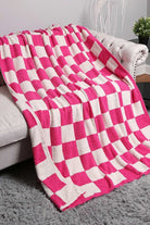 Reversible Checkerboard Patterned Throw Blanket-Blankets-Krush Kandy, Women's Online Fashion Boutique Located in Phoenix, Arizona (Scottsdale Area)