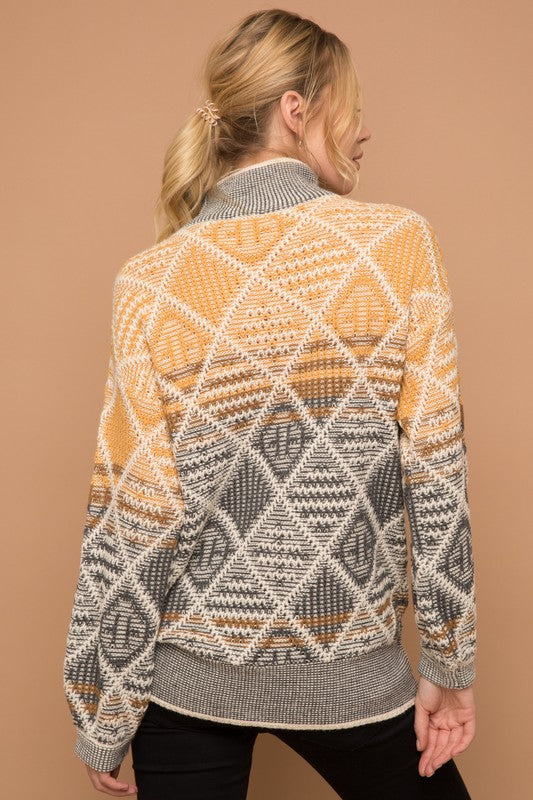 Hem & Thread | Mount Lemmon Argyle Chunky Sweater-Sweaters-Krush Kandy, Women's Online Fashion Boutique Located in Phoenix, Arizona (Scottsdale Area)