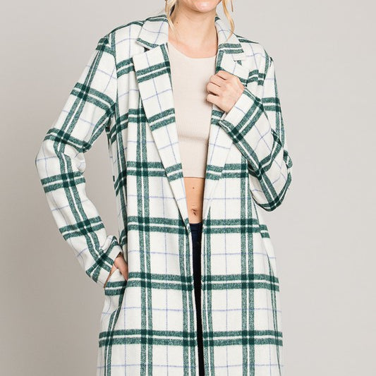 Cabin Fever Wool Plaid Coat-Coats-Krush Kandy, Women's Online Fashion Boutique Located in Phoenix, Arizona (Scottsdale Area)