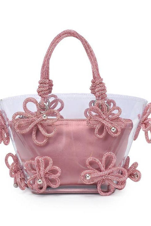 Mariposa Crystal Floral Evening Bag-Purses & Bags-Krush Kandy, Women's Online Fashion Boutique Located in Phoenix, Arizona (Scottsdale Area)