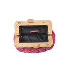 Woven WOODEN Clutch-Purses & Bags-Krush Kandy, Women's Online Fashion Boutique Located in Phoenix, Arizona (Scottsdale Area)