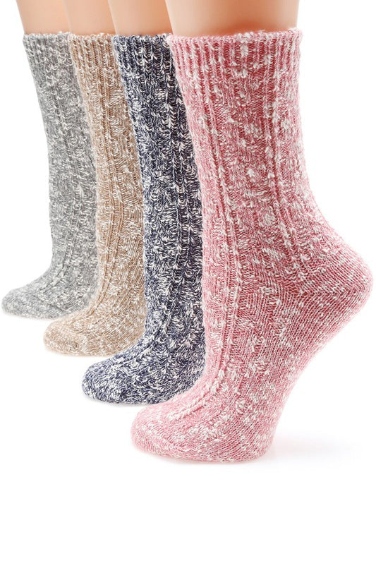 Women's Cotton Blend Crew Length Socks-Socks-Krush Kandy, Women's Online Fashion Boutique Located in Phoenix, Arizona (Scottsdale Area)