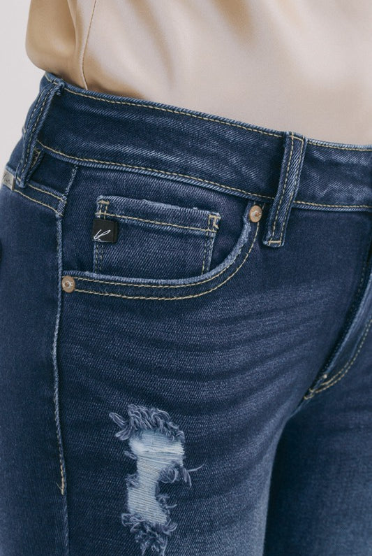 KanCan Mid Rise Light Distressed Super Skinny-Jeans-Krush Kandy, Women's Online Fashion Boutique Located in Phoenix, Arizona (Scottsdale Area)