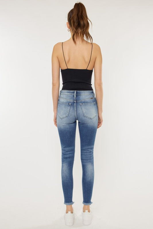 KanCan High Rise Frayed Ankle Skinny Jeans-Jeans-Krush Kandy, Women's Online Fashion Boutique Located in Phoenix, Arizona (Scottsdale Area)