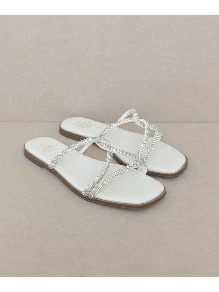 The Bonnie | Strappy Rhinestone Summer Sandal-Sandals-Krush Kandy, Women's Online Fashion Boutique Located in Phoenix, Arizona (Scottsdale Area)