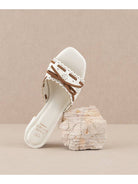 The Breda White | Sweet Low Heel Sandal-Sandals-Krush Kandy, Women's Online Fashion Boutique Located in Phoenix, Arizona (Scottsdale Area)