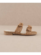 The Esther Camel | Raffia Bow Summer Sandals-Sandals-Krush Kandy, Women's Online Fashion Boutique Located in Phoenix, Arizona (Scottsdale Area)
