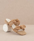 The Esther Camel | Raffia Bow Summer Sandals-Sandals-Krush Kandy, Women's Online Fashion Boutique Located in Phoenix, Arizona (Scottsdale Area)