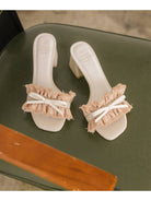 The Julissa | Romantic Low Heel Sandal-Sandals-Krush Kandy, Women's Online Fashion Boutique Located in Phoenix, Arizona (Scottsdale Area)