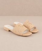 The Manila Apricot | Flower Cutout Summer Sandals-Sandals-Krush Kandy, Women's Online Fashion Boutique Located in Phoenix, Arizona (Scottsdale Area)