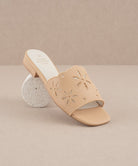 The Manila Apricot | Flower Cutout Summer Sandals-Sandals-Krush Kandy, Women's Online Fashion Boutique Located in Phoenix, Arizona (Scottsdale Area)