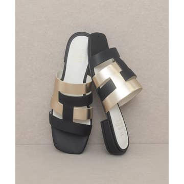 The Parker | Architectural Flat Summer Sandal-Sandals-Krush Kandy, Women's Online Fashion Boutique Located in Phoenix, Arizona (Scottsdale Area)