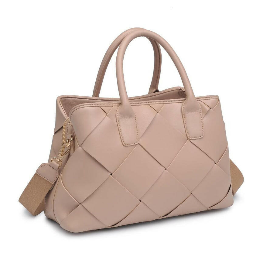 Phoebe Woven Satchel-Purses & Bags-Krush Kandy, Women's Online Fashion Boutique Located in Phoenix, Arizona (Scottsdale Area)