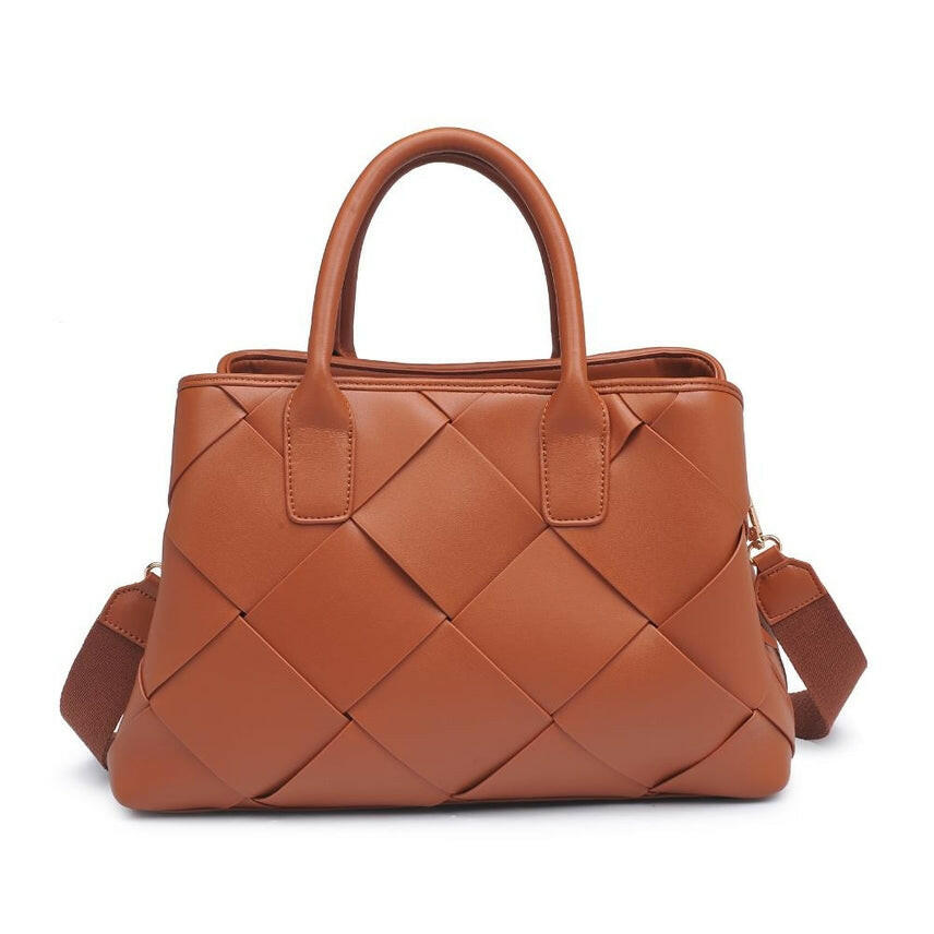 Phoebe Woven Satchel-Purses & Bags-Krush Kandy, Women's Online Fashion Boutique Located in Phoenix, Arizona (Scottsdale Area)