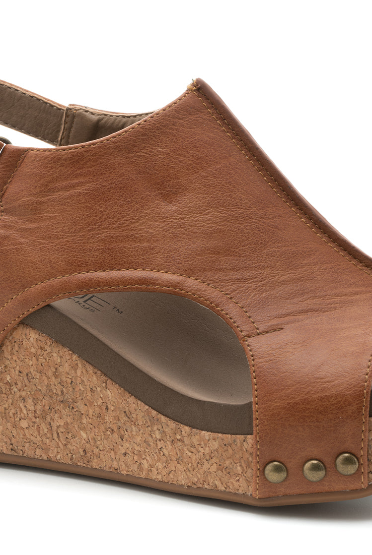 Corky's Carley Wedge Sandals, Cognac Smooth-Sandals-Krush Kandy, Women's Online Fashion Boutique Located in Phoenix, Arizona (Scottsdale Area)