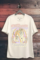 Dreamer Somewhere Tiger Graphic Top-Graphic Tees-Krush Kandy, Women's Online Fashion Boutique Located in Phoenix, Arizona (Scottsdale Area)