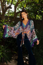 Boho Chic Tie Front Wrap-Kimonos-Krush Kandy, Women's Online Fashion Boutique Located in Phoenix, Arizona (Scottsdale Area)