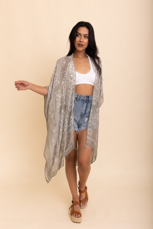 Bohemian Mandala Tassel Kimono - Beach Perfect-Kimonos-Krush Kandy, Women's Online Fashion Boutique Located in Phoenix, Arizona (Scottsdale Area)
