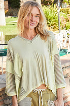 Ready or Not V Neck Top-Short Sleeve Tops-Krush Kandy, Women's Online Fashion Boutique Located in Phoenix, Arizona (Scottsdale Area)