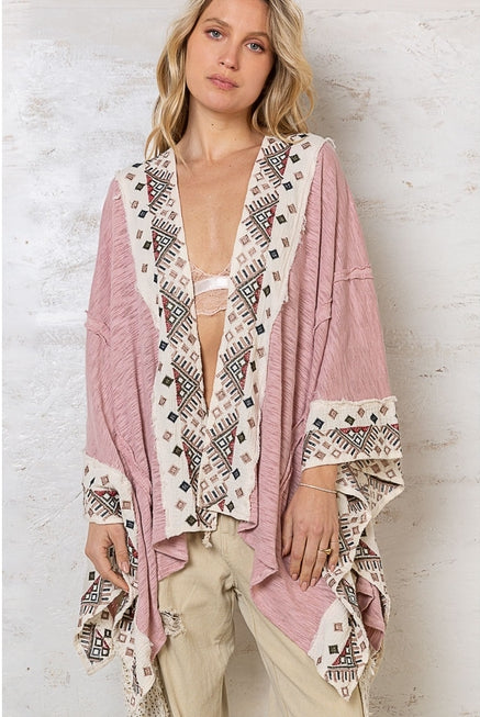 Aspen Oversized Kimono-Kimonos-Krush Kandy, Women's Online Fashion Boutique Located in Phoenix, Arizona (Scottsdale Area)